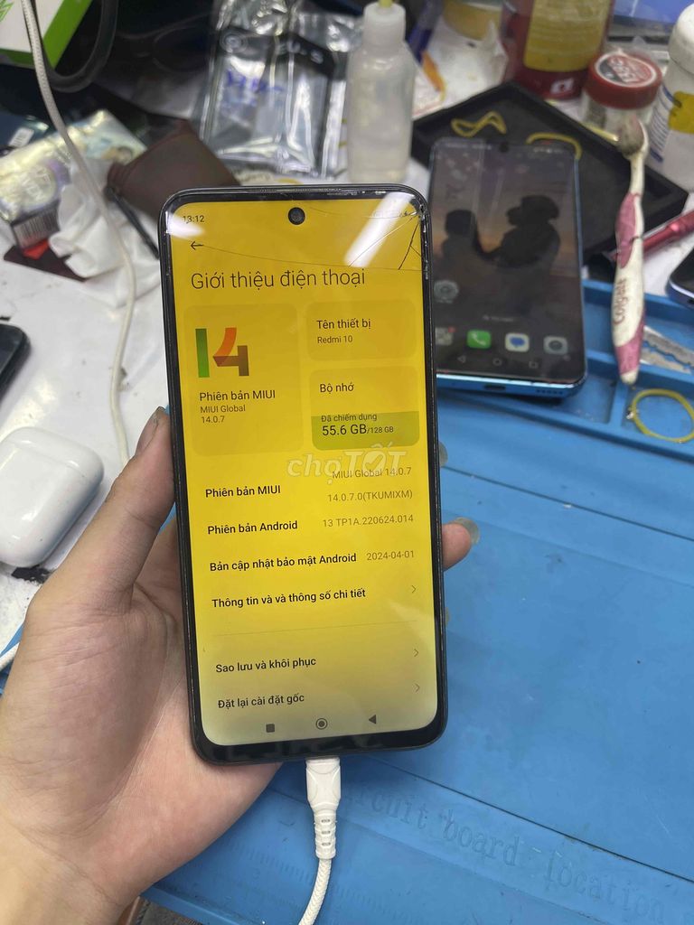 Xiaomi Redmi 10 6GB/128GB Xám Nứt kính màn ám. Mua bán Điện thoại tại Quận Gò Vấp Tp Hồ Chí Minh được đăng bởi Phạm Tú hình 1