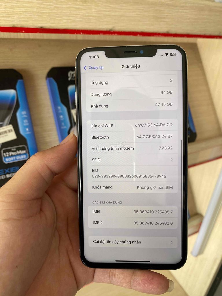 Apple iPhone Xs Max 64GB Trắng Like New. Mua bán Điện thoại tại Thành phố Thuận An Bình Dương được đăng bởi Trần Hà hình 1