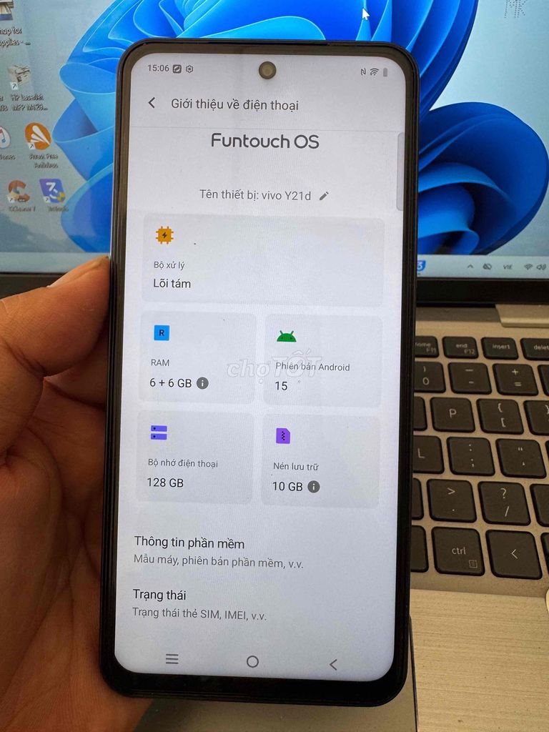Vivo Y21d 128GB Đen. Mua bán Điện thoại tại Quận 6 Tp Hồ Chí Minh được đăng bởi QUỐC THIÊN BÁN GÓP 0 ĐỒNG  hình 1