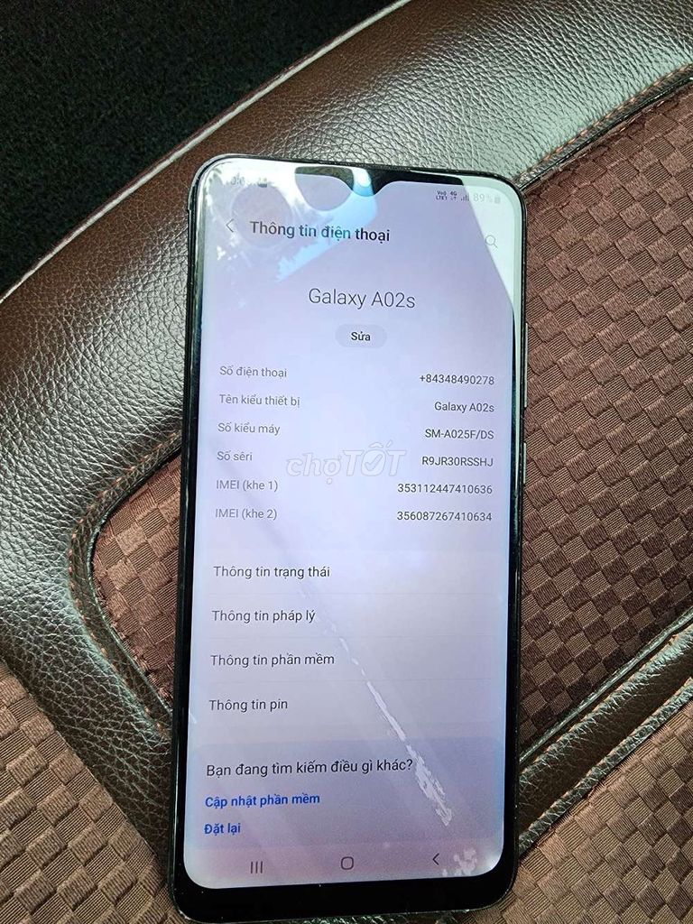 Samsung Galaxy A02s Đen Đã sử dụng. Mua bán Điện thoại tại Quận Hoàng Mai Hà Nội được đăng bởi nobita hình 1