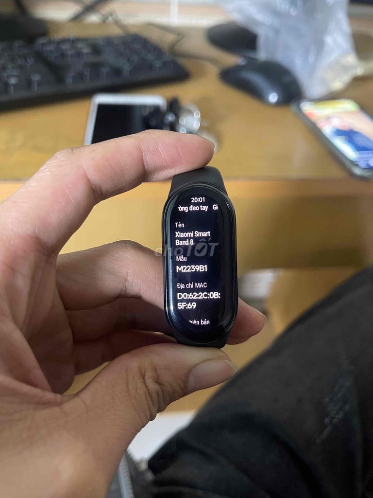 Xiaomi Smart Band 8 Đen. Mua bán Thiết bị đeo thông minh tại Huyện Lập Thạch Vĩnh Phúc được đăng bởi Hậu Nguyễn 466 hình 1
