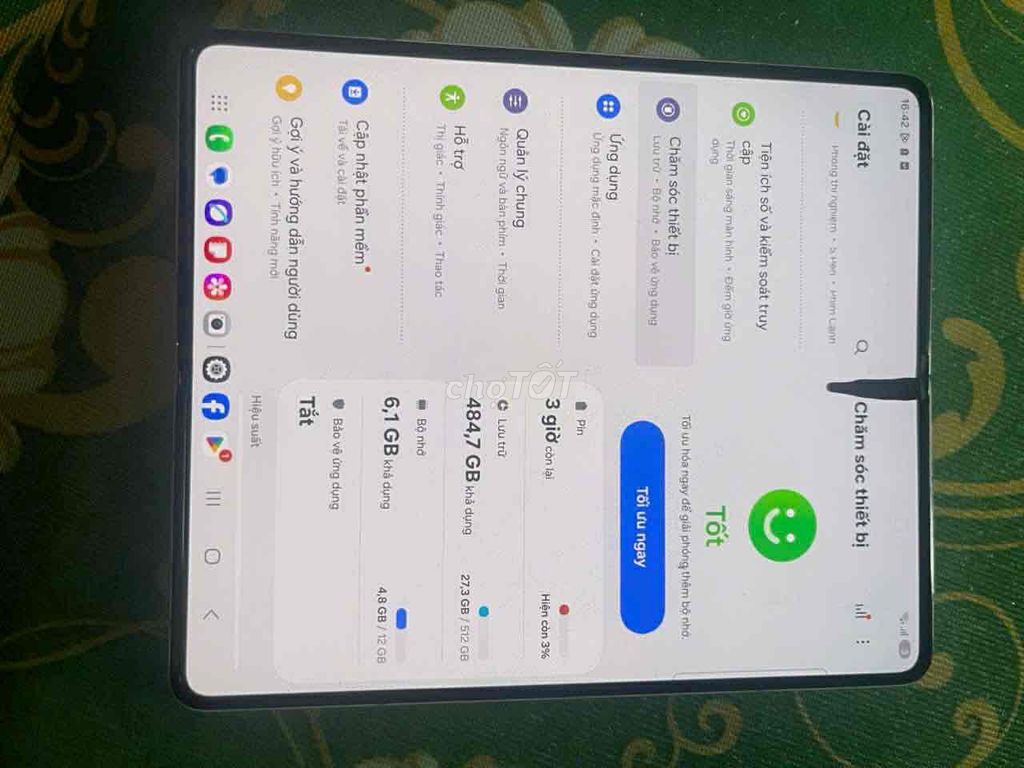 Samsung Galaxy Z Fold 512GB Trắng. Mua bán Điện thoại tại Thị xã Phú Mỹ Bà Rịa - Vũng Tàu được đăng bởi nguyễn duy hình 1