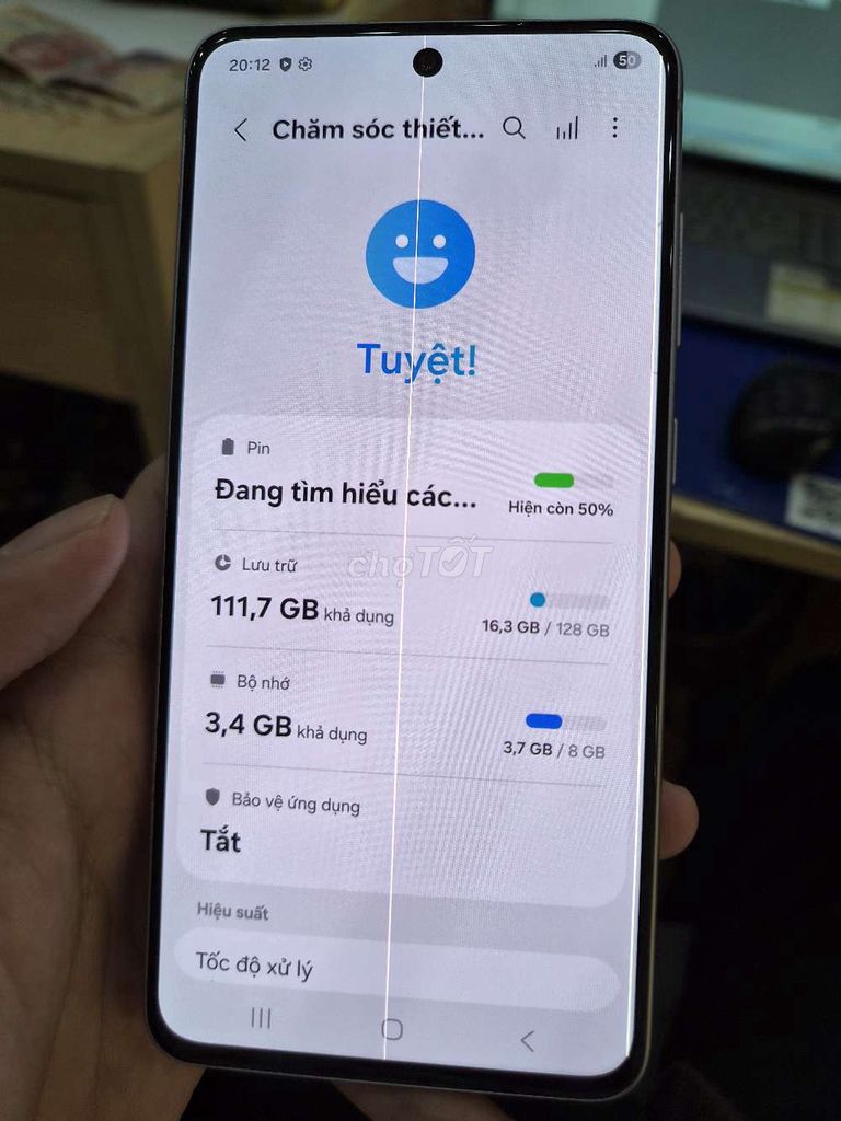 Samsung S21 FE 128GB Tím Sọc Màn. Mua bán Điện thoại tại Huyện Củ Chi Tp Hồ Chí Minh được đăng bởi Trần Đình hình 1