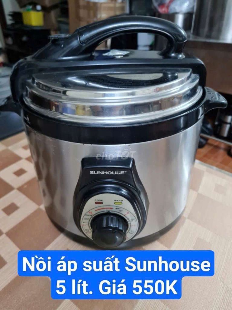 THANH LÝ NỒI ÁP SUẤT SUNHOUSE 5L.CÒN MỚI 80%