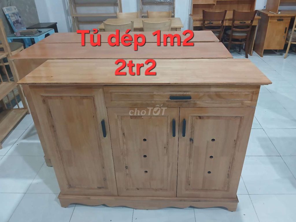 Tủ dép Gỗ Nâu 1m2 Đơn giản Nhiều ngăn. Mua bán Tủ, kệ gia đình tại Thành phố Buôn Ma Thuột Đắk Lắk được đăng bởi Nội thất đồ gỗ Thành Luân hình 1