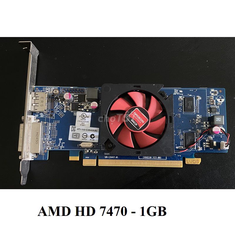 Card màn hình AMD HD7470 1GB - BH 6 tháng