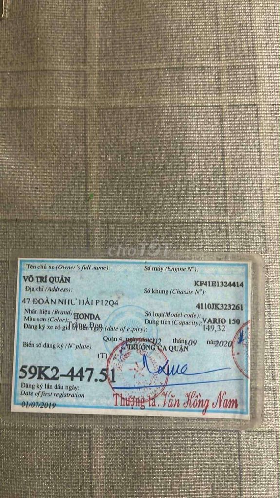 Honda Vario 150 2020 150cc đen trắng. Mua bán Xe máy tại Thị xã Phú Thọ Phú Thọ được đăng bởi Lân hình 2