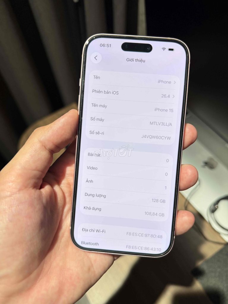 iPhone 15 128GB Hồng. Mua bán Điện thoại tại Quận Cầu Giấy Hà Nội được đăng bởi quang hình 1