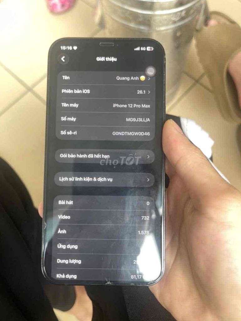 Apple iPhone 12 Pro Max 256GB Xanh. Mua bán Điện thoại tại Huyện Đông Anh Hà Nội được đăng bởi #quanganh.! hình 1