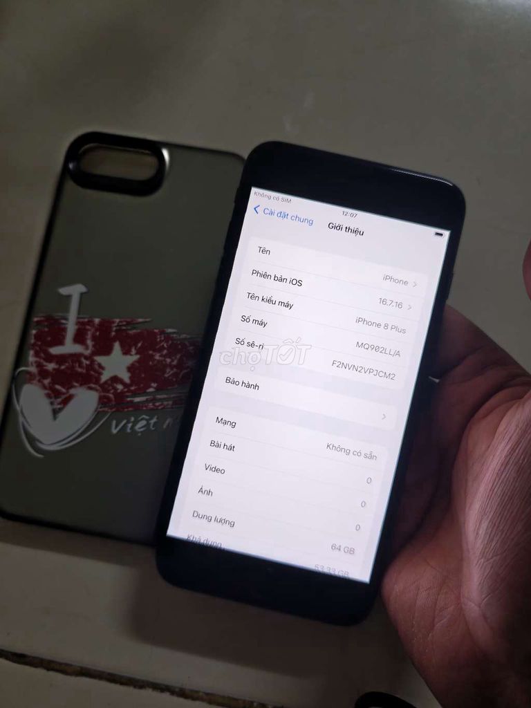 iPhone 8 Plus 64GB Đen Đã sử dụng. Mua bán Điện thoại tại Huyện Hóc Môn Tp Hồ Chí Minh được đăng bởi Tuấn Đồ Dõm hình 1