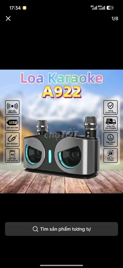 Loa karaoke A922 Đen. Mua bán Tivi, Âm thanh tại Quận 1 Tp Hồ Chí Minh được đăng bởi Hồng Lam hình 1