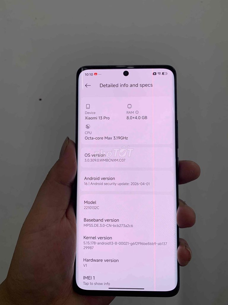 Xiaomi 13 Pro 8GB/128GB Đen. Mua bán Điện thoại tại Quận 10 Tp Hồ Chí Minh được đăng bởi Trần Văn Giàu  hình 1