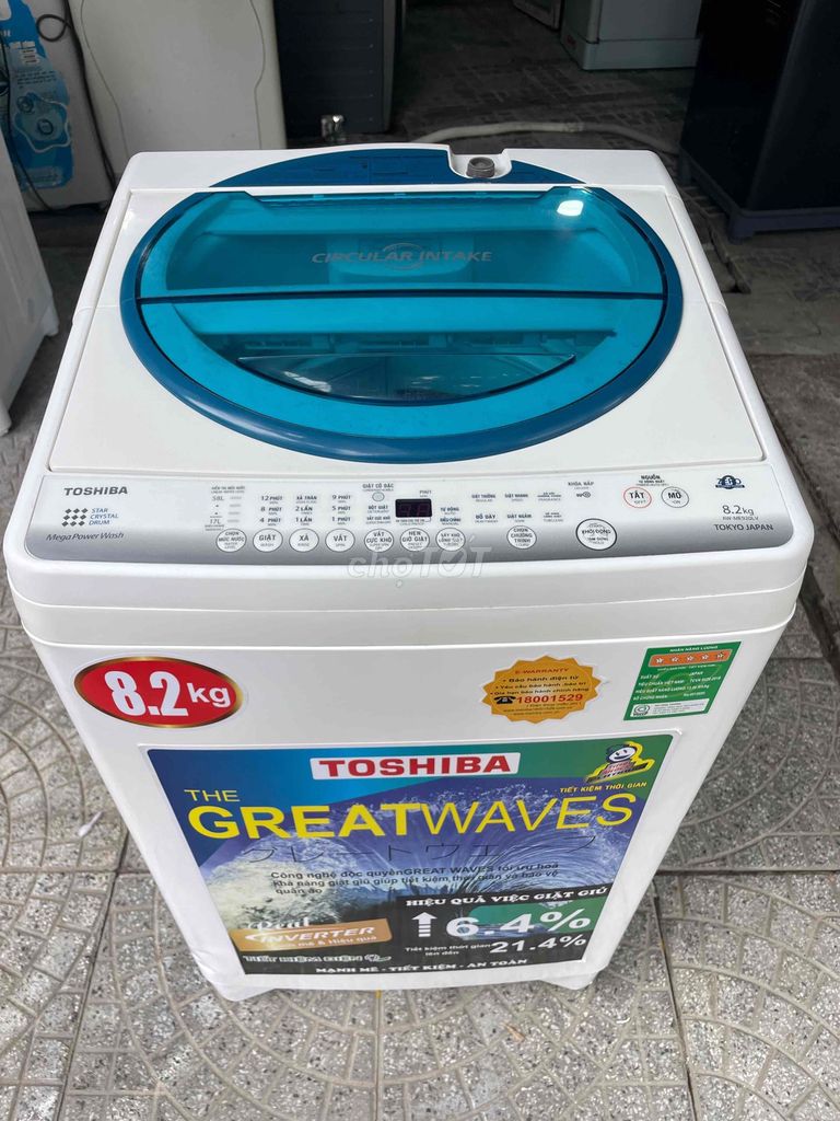 Máy giặt Toshiba 8.2kg Inverter Trắng. Mua bán Máy giặt tại Quận Cẩm Lệ Đà Nẵng được đăng bởi Nguyễn Tấn khang hình 1