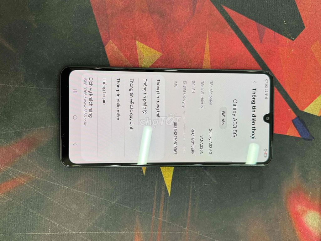 Samsung Galaxy A33 5G 128GB Đen. Mua bán Điện thoại tại Quận 8 Tp Hồ Chí Minh được đăng bởi Khoa Nguyễn hình 1