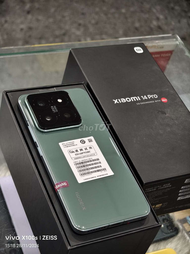 Mi 14 Pro Fullbox Xanh lục bảo