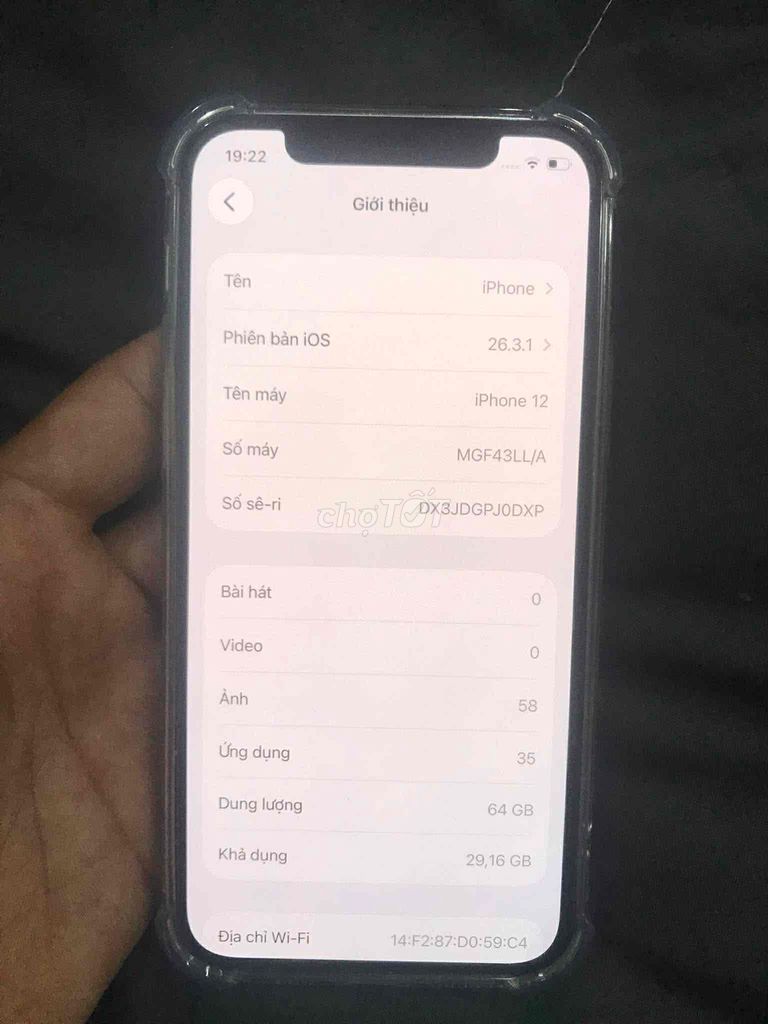 minh cần bán iphone 12 máy mk dùng lên đời còn đep. Mua bán Điện thoại tại Quận Tây Hồ Hà Nội được đăng bởi cua hình 1