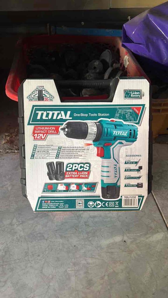 Máy khoan Total TIDLI1232 12V Mới. Mua bán Nội thất, đồ gia dụng khác tại Thị xã Giá Rai Bạc Liêu được đăng bởi Đồ Sắt Điện Gia Dụng hình 1
