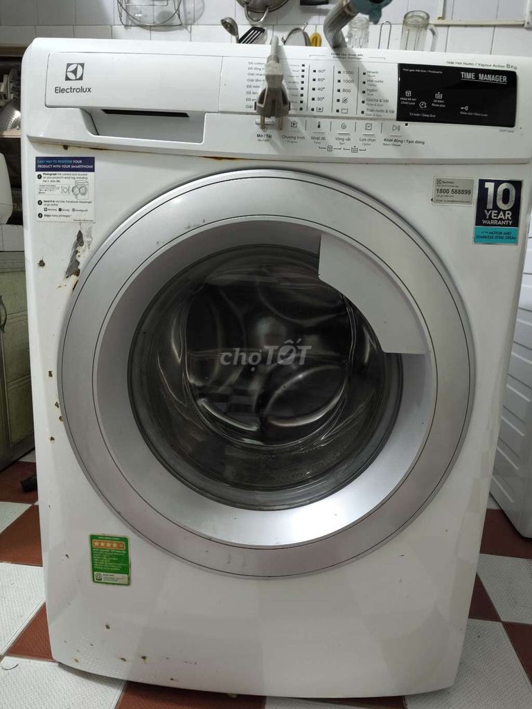 Máy giặt Electrolux 8kg Trắng đã dùng. Mua bán Máy giặt tại Quận Ngô Quyền Hải Phòng được đăng bởi Bùi Mạnh Thắng hình 1