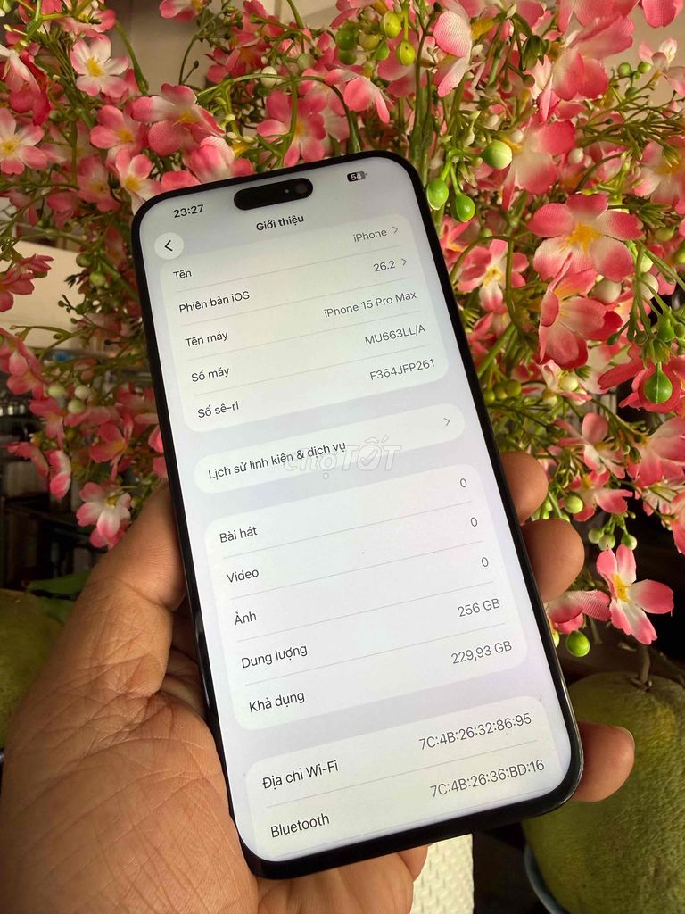 iPhone 15 Pro Max 256GB Đen Mỹ. Mua bán Điện thoại tại Thành phố Biên Hòa Đồng Nai được đăng bởi thanh hình 1