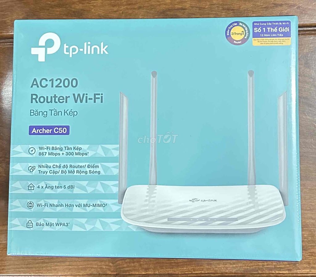 Phát wifi tplink archer C50 nguyên seal