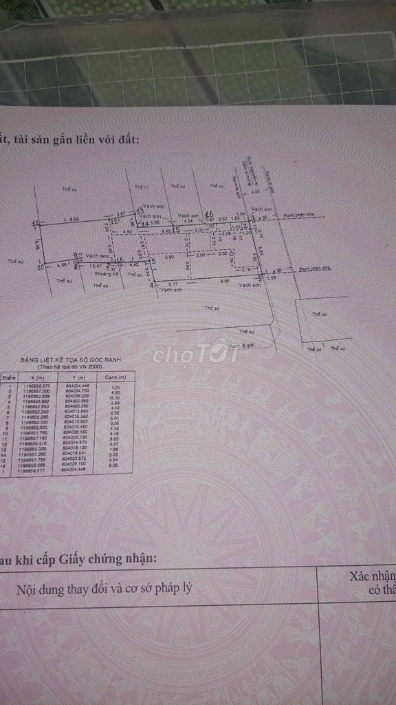 Chính chủ bán đất thổ cư ngay chợ Nguyễn Xí