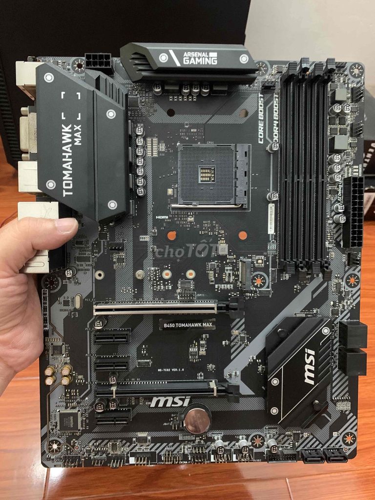 Main amd b450 Tomahawk Max, còn đẹp,có fe, test 7d. Mua bán Linh kiện (RAM, Card...) tại Quận Bình Tân Tp Hồ Chí Minh được đăng bởi the mac pc hình 1
