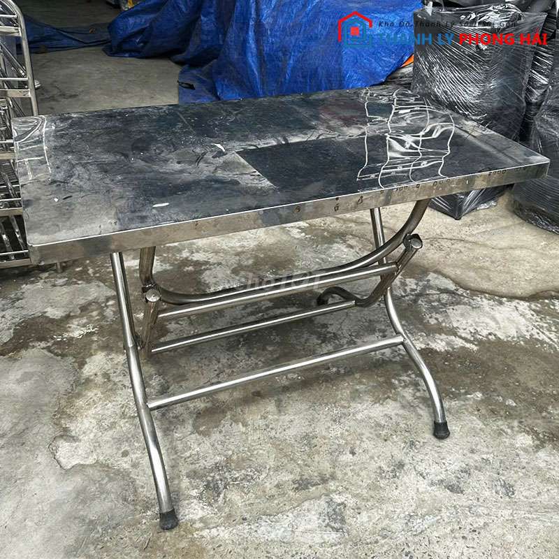 Bàn ăn Inox 70x120x75cm cũ. Mua bán Bàn ghế tại Quận 7 Tp Hồ Chí Minh được đăng bởi Vinh hình 1