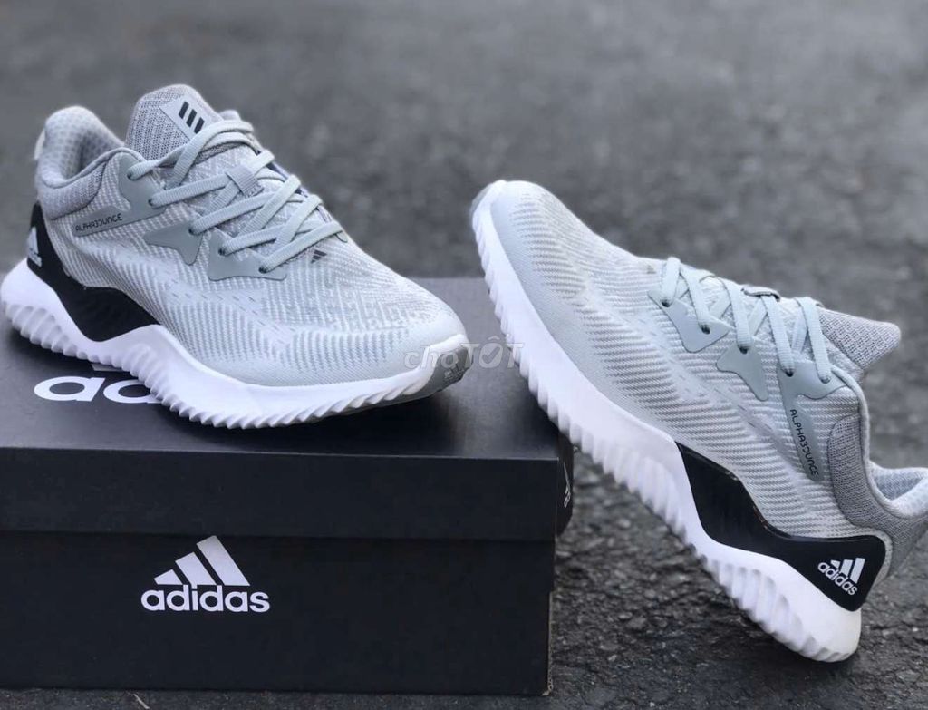 Adidas Alpaboune 2024 bản xám xanh