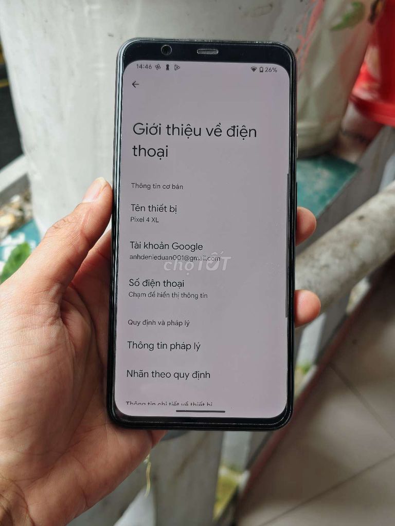 Google Pixel 4 XL Đen .. Mua bán Điện thoại tại Quận Thanh Khê Đà Nẵng được đăng bởi Lê Nhật hình 1