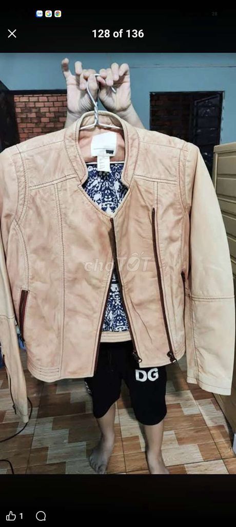 Áo khoác da Levis Hồng nhạt Da S, M Cũ. Mua bán Quần áo tại Quận 1 Tp Hồ Chí Minh được đăng bởi Ngọc Yến Hồ Thị hình 1