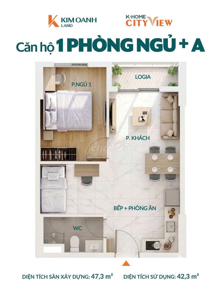 🏡 K-HOME CITYVIEW – 4 LOẠI CĂN HỘ, ĐA DẠNG DIỆN TÍCH 