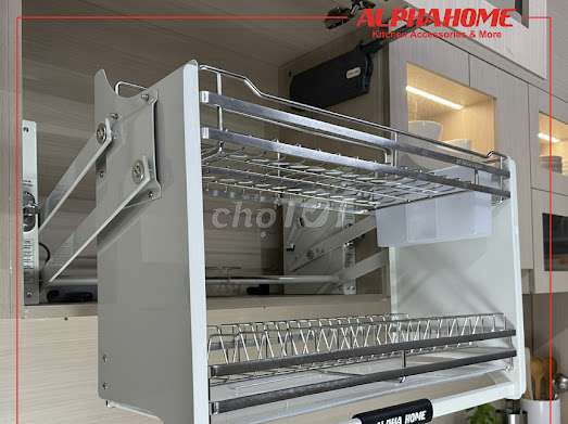 Kệ bát đĩa nâng hạ Alpha Home Inox 304 Bạc. Mua bán Dụng cụ nhà bếp tại Quận Thanh Khê Đà Nẵng được đăng bởi Dương Ánh hình 1
