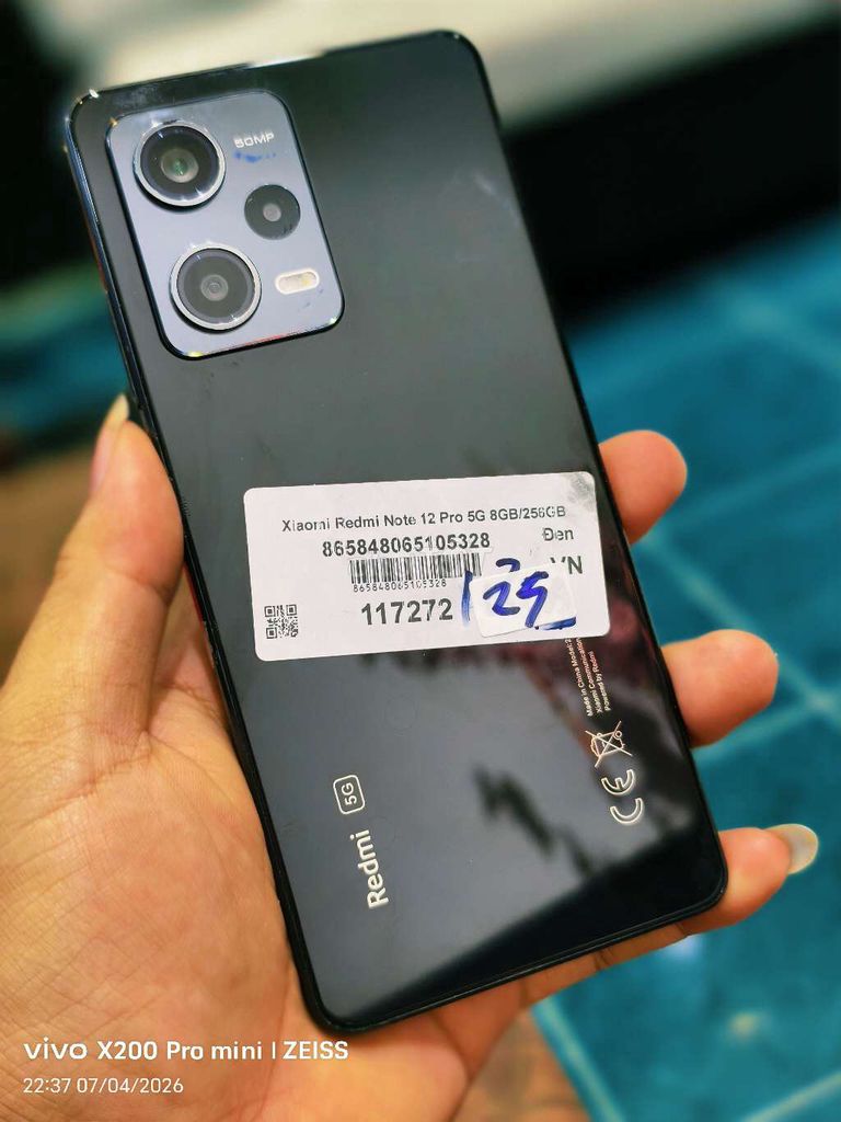 Xiaomi Redmi Note 12 Pro 5G 256GB Đen. Mua bán Điện thoại tại Quận Tân Bình Tp Hồ Chí Minh được đăng bởi Táo Bán Lổ hình 1
