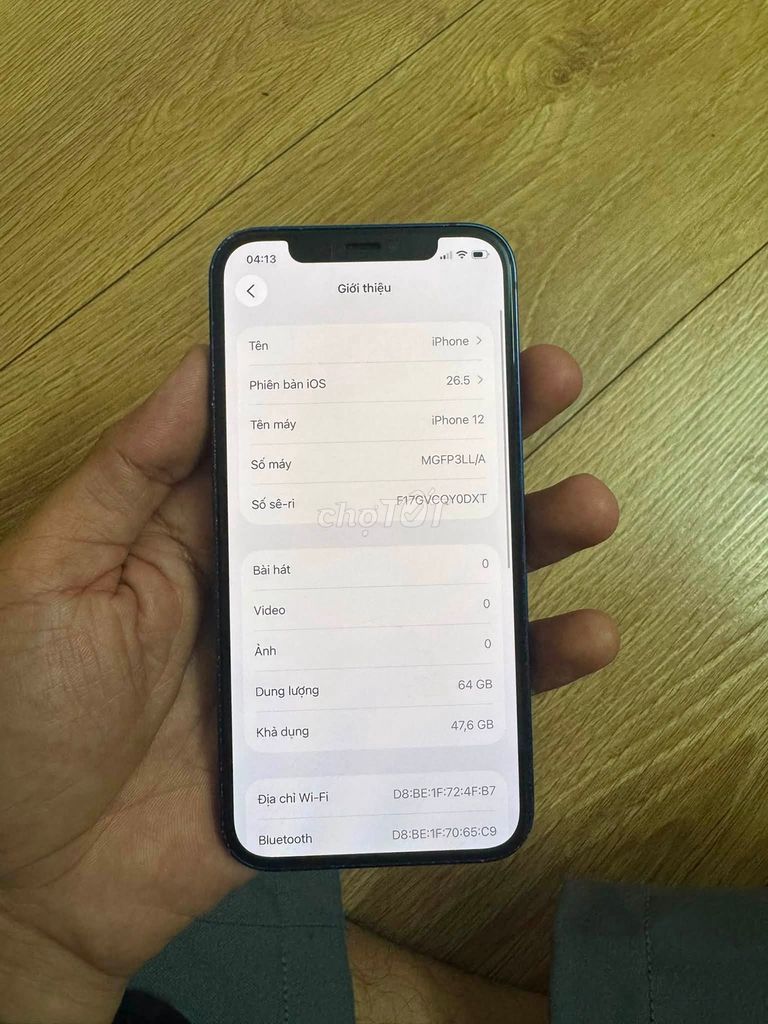 Apple iPhone 12 64GB Xanh Lock zin nguyên áp. Mua bán Điện thoại tại Quận 5 Tp Hồ Chí Minh được đăng bởi Hội Đồ Điện Tử hình 1