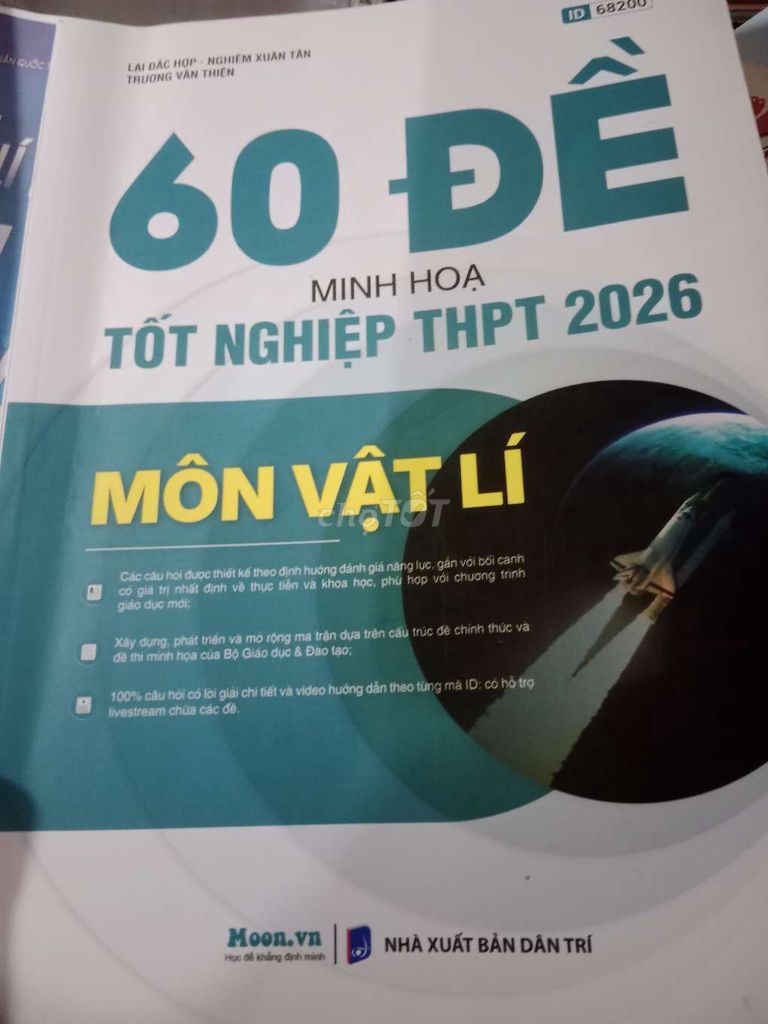 Sách tham khảo 60 Đề Minh Họa THPT Vật lí. Mua bán Sách tại Thành phố Ngã Bảy Hậu Giang được đăng bởi Nguyễn Thị Ngọc Yến  hình 1