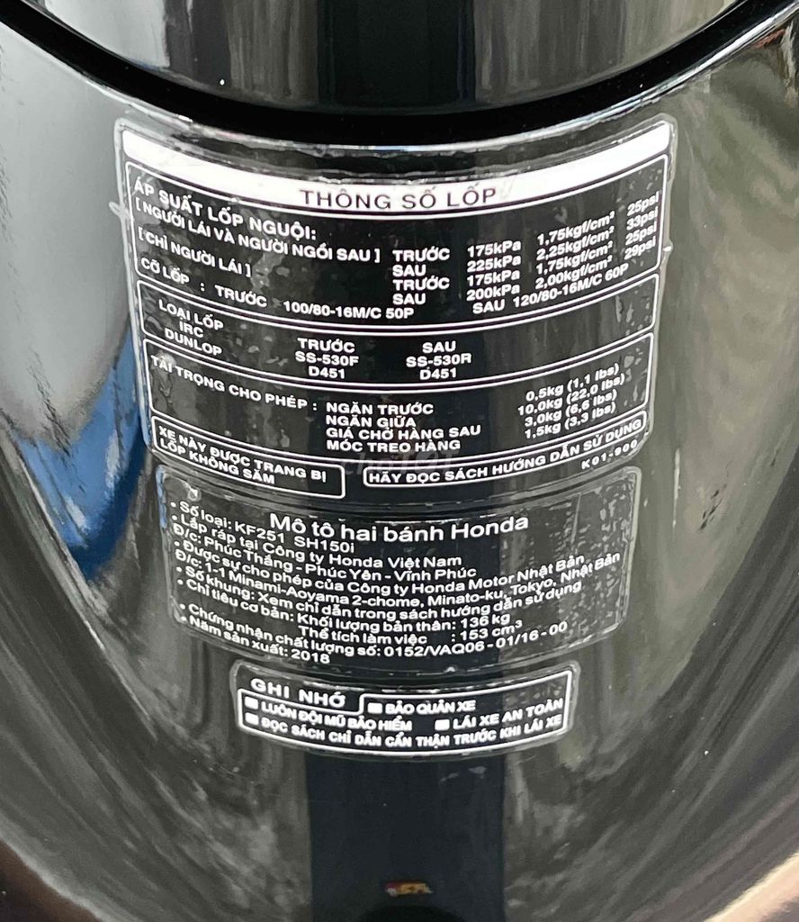 SH 150 ABS 2018 biển 079.39. Mua bán Xe máy tại Thành phố Vũng Tàu Bà Rịa - Vũng Tàu được đăng bởi Cao Trí hình 18