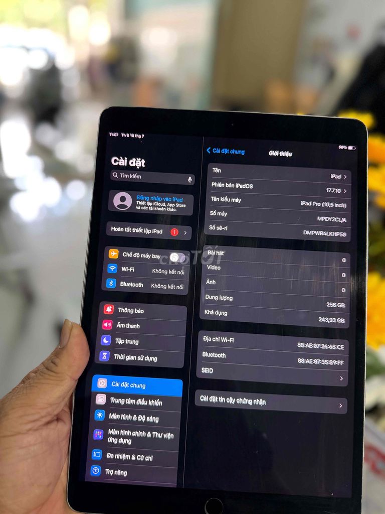 Apple iPad Pro 10.5 Wifi 256GB Xám. Mua bán Máy tính bảng tại Thành phố Biên Hòa Đồng Nai được đăng bởi thanh hình 1