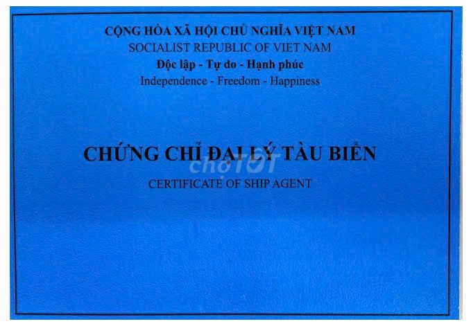 Học chứng chỉ ĐẠI LÝ TÀU BIỂN