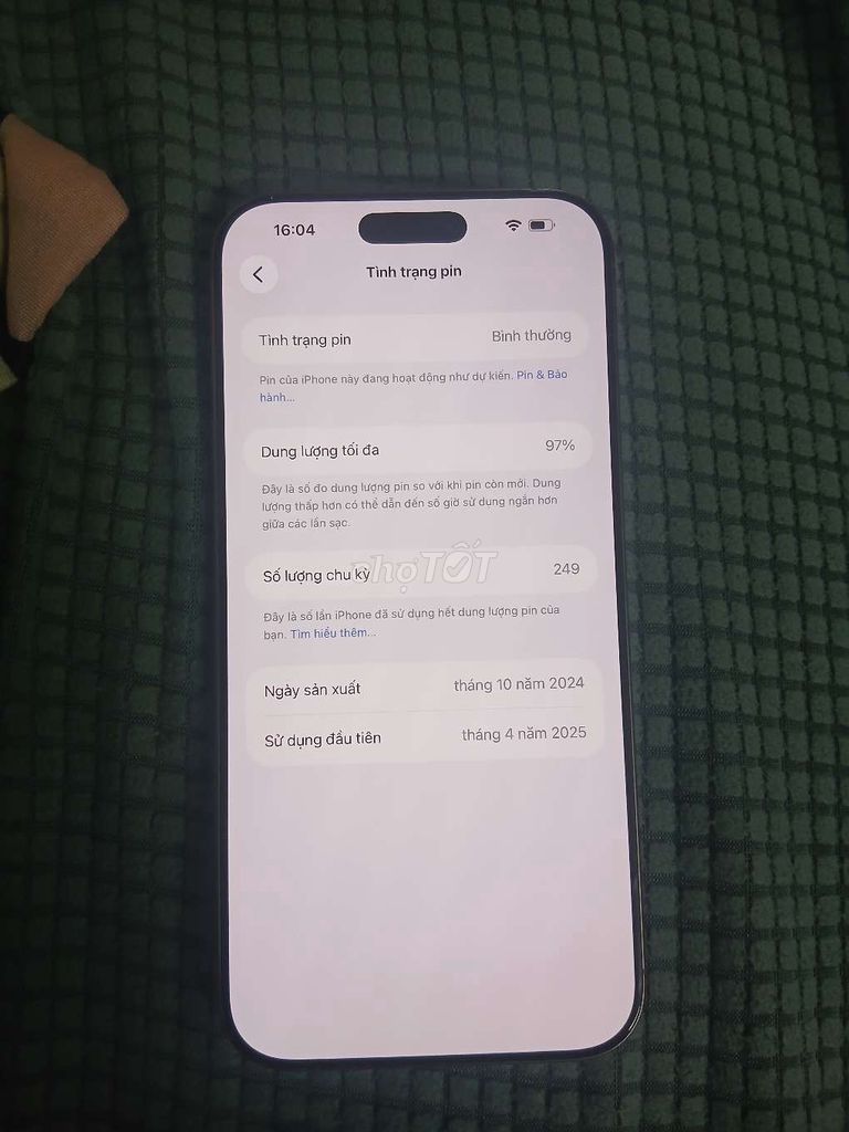 Apple iPhone 16 Pro Max 512GB Bể lưng sườn. Mua bán Điện thoại tại Thành phố Thủ Đức Tp Hồ Chí Minh được đăng bởi Truc Nguyen  hình 1