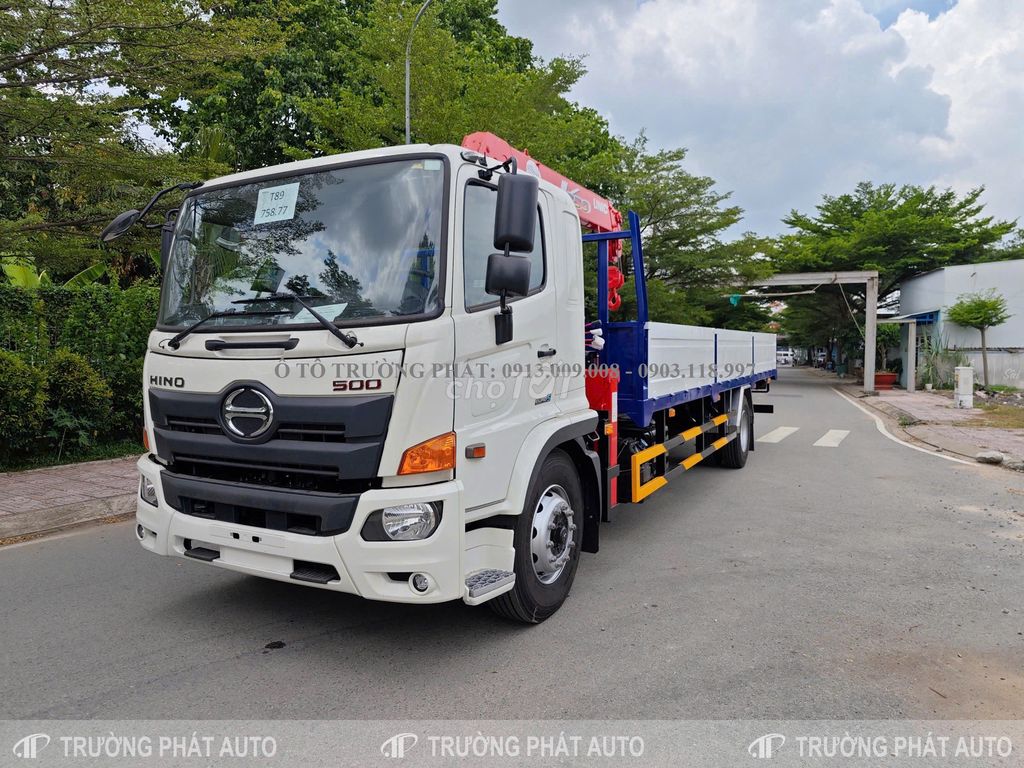 Bán Xe Cẩu Hino 8 Tấn Euro5 thùng dài 8.1m và 6.6m. Mua bán Xe tải, xe ben tại Quận 12 Tp Hồ Chí Minh được đăng bởi Mr Thành hình 1