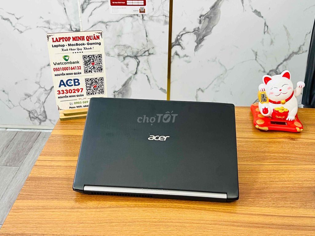 Laptop Acer A715 i5 8300H 8G 128G 500G GTX 1050 4G