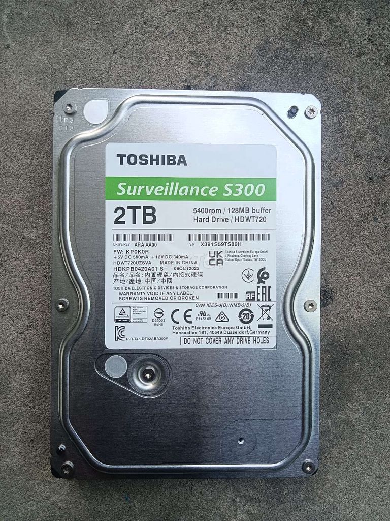 Ổ cứng HDD Toshiba 2TB 5400rpm 128MB. Mua bán Linh kiện (RAM, Card...) tại Huyện Bình Chánh Tp Hồ Chí Minh được đăng bởi GoodLuck hình 1