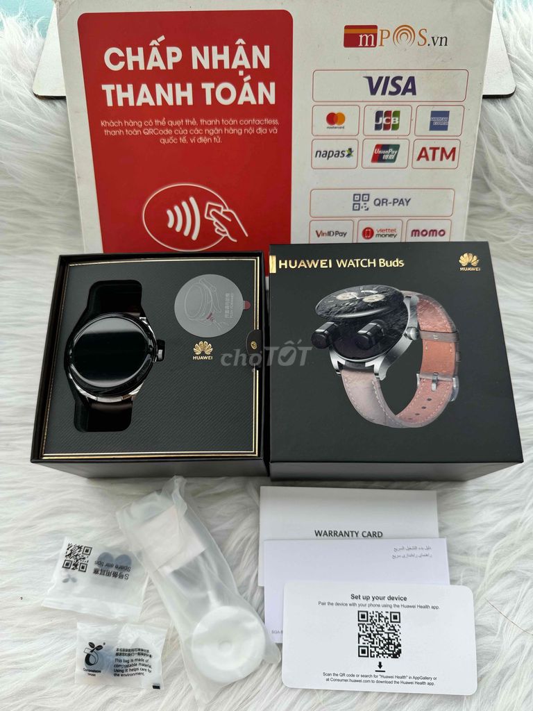 Huawei Watch Buds dây da xám 6/3/2025 like new ful