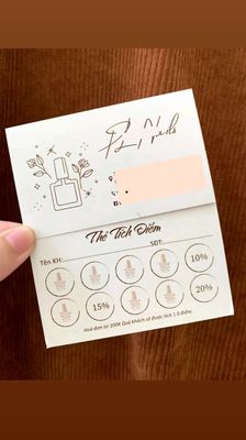 [Thiết kế miễn phí] in voucher, thẻ tích điểm. Mua bán Đồ dùng văn phòng tại Quận 7 Tp Hồ Chí Minh được đăng bởi Dương Lê