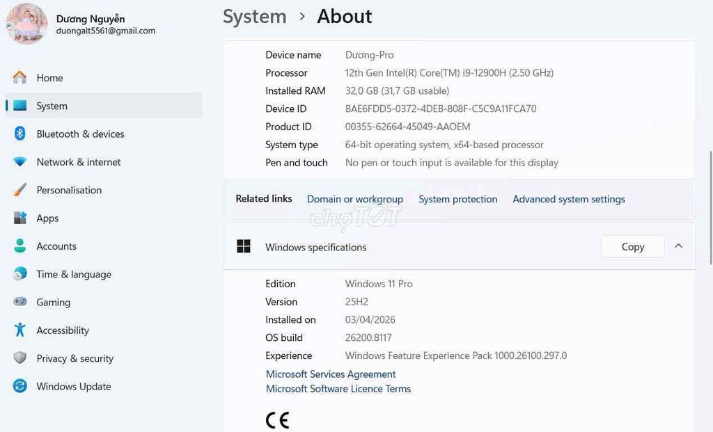 Dell Precision  3571 Laptop i9-12900H 32GB/512GB. Mua bán Laptop tại Huyện Kế Sách Sóc Trăng được đăng bởi Duong hình 1