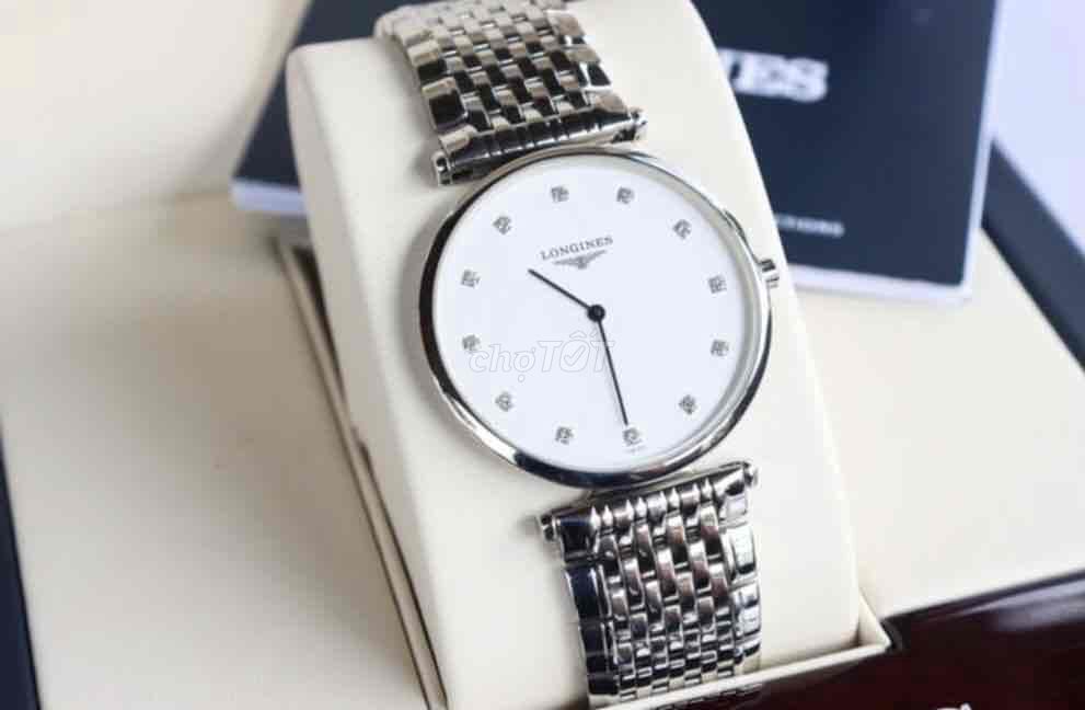 Longines Nam Size 33 siêu mỏng kim cương tự nhiên