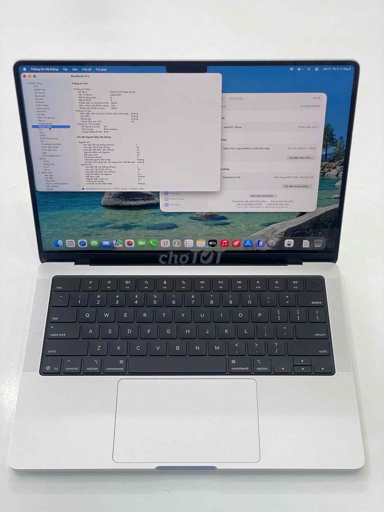 MacBook Pro M2 Pro 14 inch 16GB/512GB Bạc. Mua bán Laptop tại Quận Liên Chiểu Đà Nẵng được đăng bởi TT Center 603 Tôn Đức Thắng Hòa Khánh  hình 1