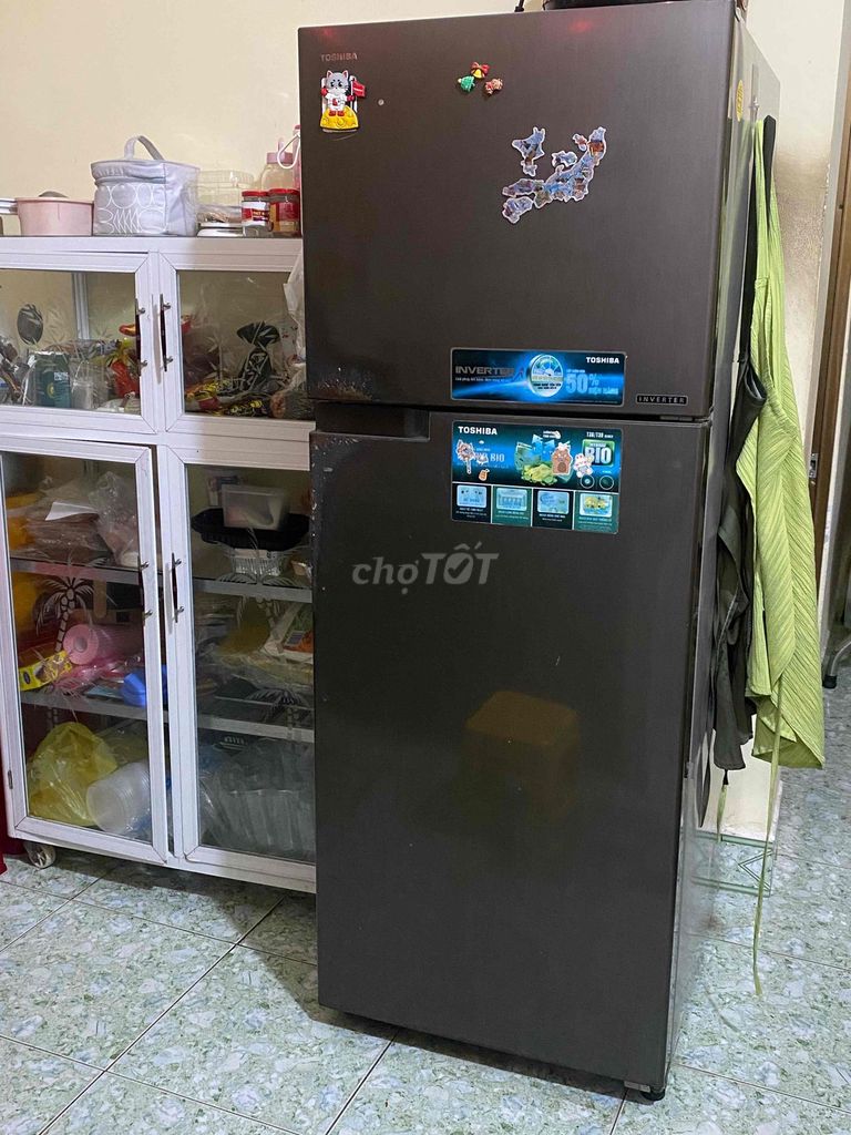 Tủ lạnh Toshiba Inverter Xám. Mua bán Tủ lạnh tại Quận Thanh Khê Đà Nẵng được đăng bởi Ste Phan hình 1