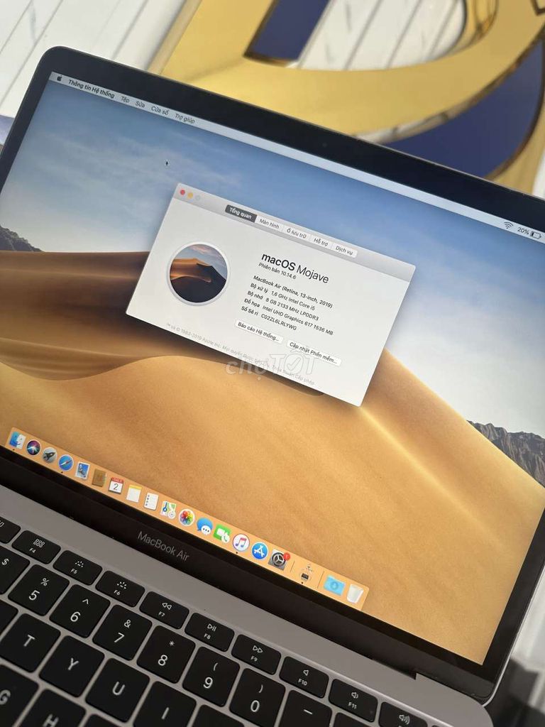Macbook air 2019 zin đẹp ,có bán góp. Mua bán Laptop tại Thành phố Cà Mau Cà Mau được đăng bởi Duy Dustin Mobile hình 3