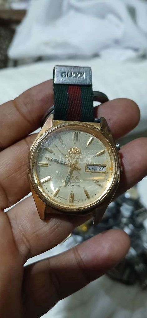 Đồng hồ Orient Nam Thép không gỉ Vàng. Mua bán Đồng hồ tại Quận Tân Bình Tp Hồ Chí Minh được đăng bởi A Thịnh ve chai 50k trở lại hình 1